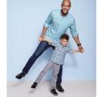 Apparel Blue Hidden Shark XB6RX1402 Johnston & Murphy Boy Boys Short-Sleeve Printed Shirt - Image 5