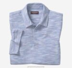 Apparel Blue/Lavender XB6RX392 Johnston & Murphy Men Space-Dyed Polo