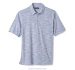 Apparel Blue/Lavender XB6RX392 Johnston & Murphy Men Space-Dyed Polo - Image 3