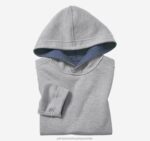 Apparel Blue/Light Gray XB6RX1376 Johnston & Murphy Boy Boys Reversible Solid Hoodie - Image 2