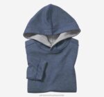 Apparel Blue/Light Gray XB6RX1376 Johnston & Murphy Boy Boys Reversible Solid Hoodie