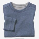 Apparel Blue/Light Gray XB6RX1382 Johnston & Murphy Boy Boys Reversible Solid Crewneck