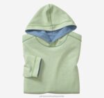 Apparel Blue/Lime XB6RX684 Johnston & Murphy Men Reversible Knit Hoodie - Image 2