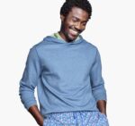 Apparel Blue/Lime XB6RX684 Johnston & Murphy Men Reversible Knit Hoodie