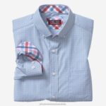 Apparel Blue/Pink Gingham XB6RX629 Johnston & Murphy Men XC4 Long-Sleeve Stretch-Woven Shirt