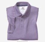 Apparel Blue/Red Four Points XB6RX554 Johnston & Murphy Men XC4 Print Performance Polo - Image 4