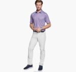 Apparel Blue/Red Four Points XB6RX554 Johnston & Murphy Men XC4 Print Performance Polo - Image 5