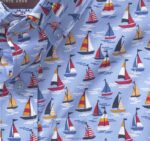 Apparel Blue Sailboat XB6RX1407 Johnston & Murphy Boy Boys Short-Sleeve Printed Shirt - Image 2