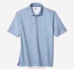 Apparel Blue Shark Print XB6RX666 Johnston & Murphy Men XC4 Performance Polo - Image 3