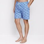 Apparel Blue Shark Print XB6RX762 Johnston & Murphy Men Swim Shorts