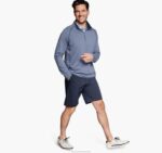 Apparel Blue XB6RX541 Johnston & Murphy Men XC4 Raglan Quarter-Zip - Image 2