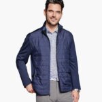 Apparel Blue XB6RX815 Johnston & Murphy Men XC4 Performance Front-Quilted Jacket
