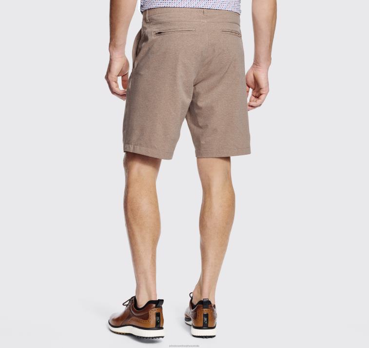 Apparel British Khaki Heather XB6RX594 Johnston & Murphy Men XC4 Performance Shorts - Image 2