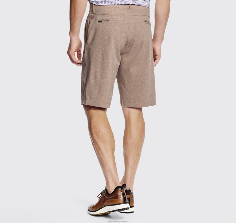 Apparel British Khaki Heather XB6RX594 Johnston & Murphy Men XC4 Performance Shorts - Image 5