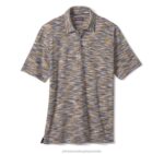 Apparel Brown/Blue XB6RX393 Johnston & Murphy Men Space-Dyed Polo - Image 3