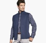 Apparel Brown/Navy XB6RX738 Johnston & Murphy Men Reversible Solid Vest