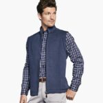 Apparel Brown/Navy XB6RX738 Johnston & Murphy Men Reversible Solid Vest