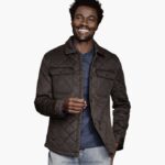 Apparel Brown XB6RX677 Johnston & Murphy Men Antique Cotton Shirt Jacket