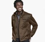 Apparel Brown XB6RX757 Johnston & Murphy Men Antique Cotton Jacket