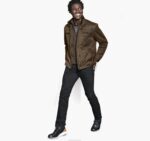 Apparel Brown XB6RX757 Johnston & Murphy Men Antique Cotton Jacket - Image 3