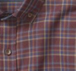 Apparel Burgundy Box Plaid XB6RX899 Johnston & Murphy Men Heathered Woven Shirts - Image 2