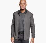 Apparel Charcoal/Black XB6RX701 Johnston & Murphy Men Reversible Full-Zip