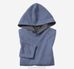 Apparel Charcoal/Blue XB6RX1374 Johnston & Murphy Boy Boys Reversible Solid Hoodie - Image 2