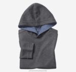 Apparel Charcoal/Blue XB6RX1374 Johnston & Murphy Boy Boys Reversible Solid Hoodie