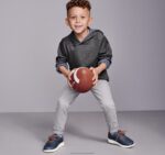 Apparel Charcoal/Blue XB6RX1374 Johnston & Murphy Boy Boys Reversible Solid Hoodie - Image 5