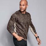 Apparel Charcoal XB6RX730 Johnston & Murphy Men Striated Knit Henley