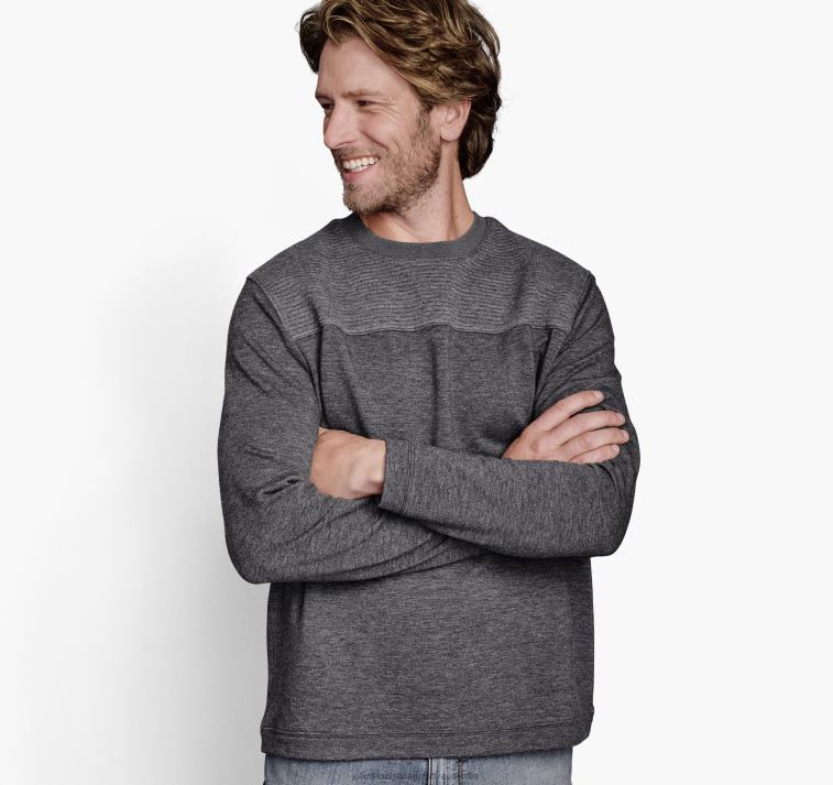 apparel_charcoal_xb6rx857_johnston_murphy_unisex_ribbed_crew_pullover.jpg Apparel Charcoal XB6RX857 Johnston & Murphy Unisex Ribbed Crew Pullover - Image 1