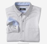 Apparel Gray Chevron XB6RX603 Johnston & Murphy Men XC Flex Stretch Long-Sleeve Shirt
