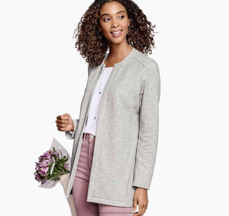 apparel_gray_heather_xb6rx1299_johnston_murphy_women_open_front_knit_cardigan.jpg Apparel Gray Heather XB6RX1299 Johnston & Murphy Women Open-Front Knit Cardigan - Image 1