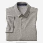Apparel Gray Heather XB6RX576 Johnston & Murphy Men Liquid Cotton Polo