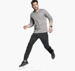 Apparel Gray Heather XB6RX686 Johnston & Murphy Men Essential Long-Sleeve Tee - Image 3