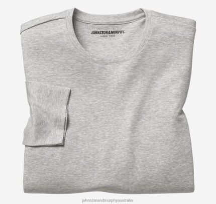 Apparel Gray Heather XB6RX686 Johnston & Murphy Men Essential Long-Sleeve Tee