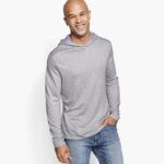 Apparel Gray/Lavender XB6RX582 Johnston & Murphy Men Reversible Knit Hoodie
