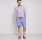 Apparel Gray/Lavender XB6RX582 Johnston & Murphy Men Reversible Knit Hoodie - Image 3
