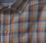 Apparel Gray Quad Check XB6RX734 Johnston & Murphy Men Heathered Woven Shirts - Image 2