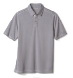 Apparel Gray XB6RX504 Johnston & Murphy Men Vintage Slub Polo - Image 2
