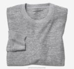 Apparel Gray XB6RX896 Johnston & Murphy Men Melange Pullover - Image 2