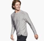 Apparel Gray XB6RX896 Johnston & Murphy Men Melange Pullover