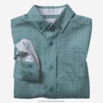 Apparel Green Diamond Dot XB6RX1395 Johnston & Murphy Boy Boys Long-Sleeve Print Shirt