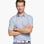 Apparel Green Multi Petals Print XB6RX647 Johnston & Murphy Unisex XC4 Performance Cotton Pique Polo