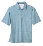 Apparel Green Stacked Triangle XB6RX598 Johnston & Murphy Men XC4 Print Performance Polo - Image 3
