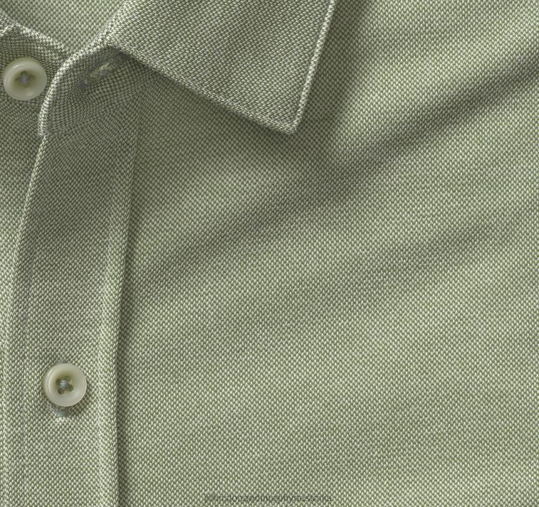 Apparel Green XB6RX611 Johnston & Murphy Men Vintage Birdseye Button-Front Shirt - Image 2