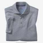 Apparel Heather Gray Triangle XB6RX724 Johnston & Murphy Men XC4 Jacquard Polo