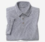 Apparel Indigo XB6RX511 Johnston & Murphy Men Vintage Slub Polo