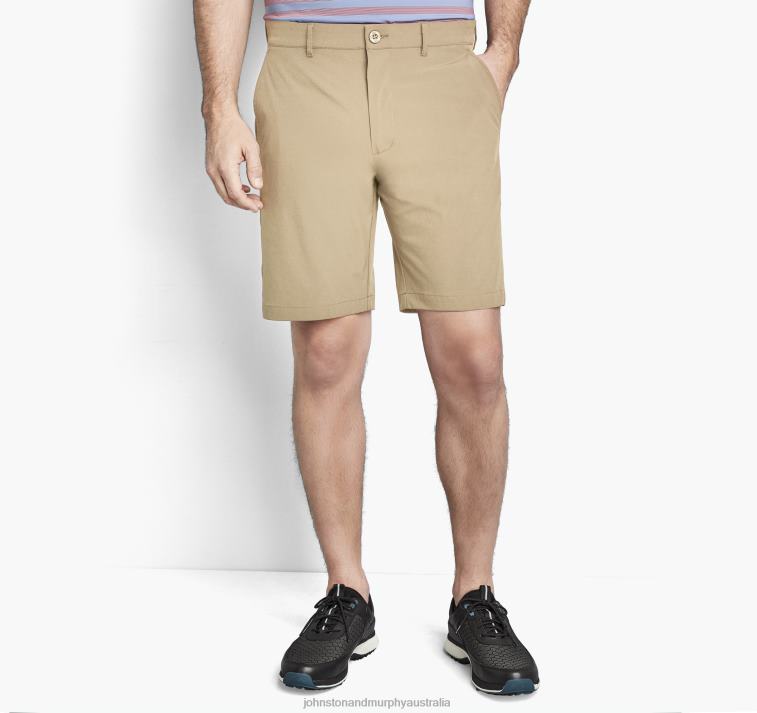Apparel Khaki XB6RX445 Johnston & Murphy Men XC4 Performance Shorts - Image 1