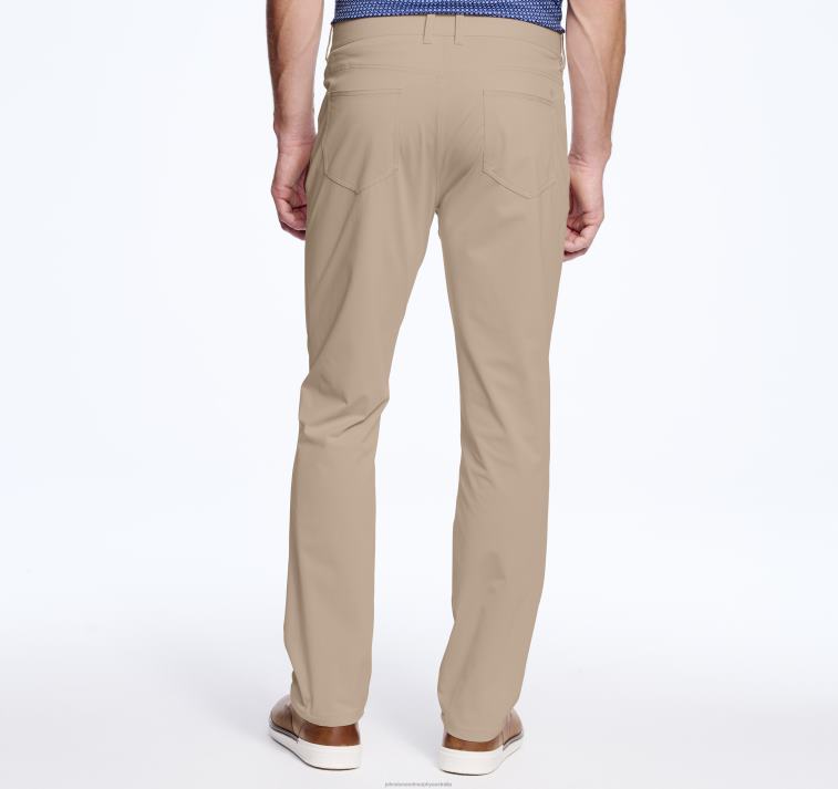 Apparel Khaki XB6RX516 Johnston & Murphy Men XC4 Performance Five-Pocket Pants - Image 2